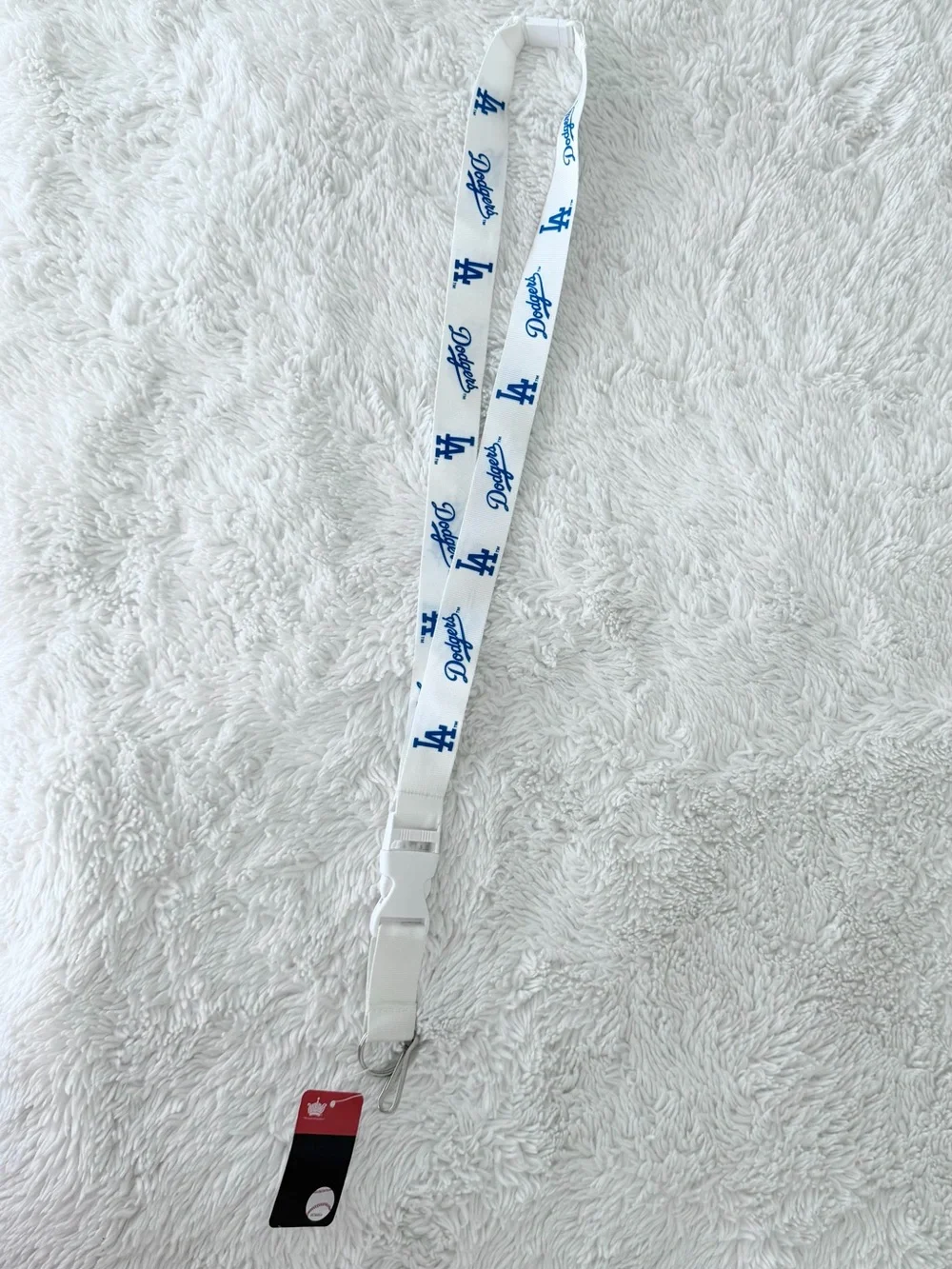 Los Angeles Dodgers White Lanyard | MLB | NWT